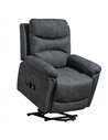 HOMCOM Power Lift Recliner Chair with Vibration Massage, Heat, USB - Grey