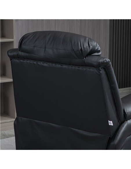 HOMCOM Power Lift Chair Recliner for Elderly, Electric Recliner Chair, Overstuffed Faux Leather Riser and Reclining Armchair wit - pic 167130 | FastDaddyshop