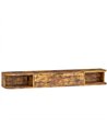 HOMCOM 120 cm Floating TV Unit for TVs up to 50 Inch - Rustic Brown