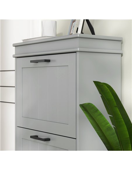 HOMCOM Three-Drawer Minimalistic Shoe Cabinet - Grey - pic 167337 | FastDaddyshop