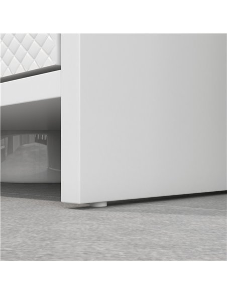 HOMCOM Under Sink Bathroom Cabinet, Freestanding Under Sink Cabinet with 2 Doors and Shelf for Basin without or with Pedestal, W - pic 167553 | FastDaddyshop