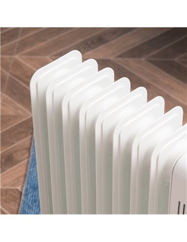 Homcom 2180W Oil Filled Radiator with 9 Fins, Timer, Thermostat Control
