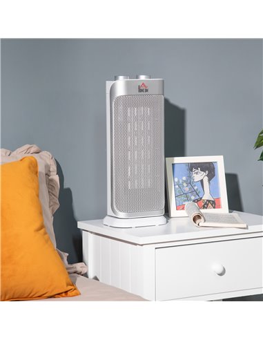 Homcom Oscillating Ceramic Heater with Adjustable Modes 1000W / 2000W
