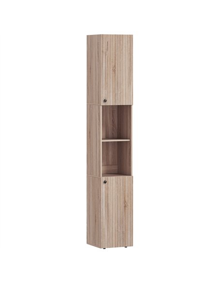 HOMCOM 6-Tier Tall Bathroom Cabinet - Natural - pic 167734 | FastDaddyshop