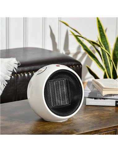 Homcom Small Space Ceramic Heater with 3 Heating Mode, Adjustable Temperature