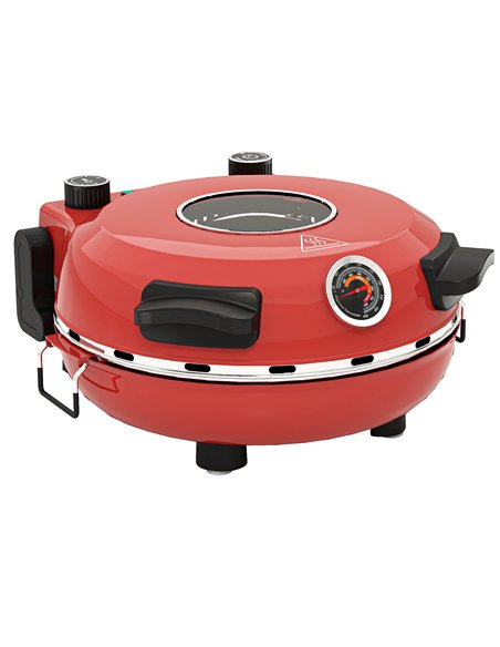 HOMCOM 1200W Pizza Oven, 12 Inch Electric Pizza Maker with Viewing Window, Dual Knob Temp & Timer Control, Overheat Protection,  - pic 167851 | FastDaddyshop