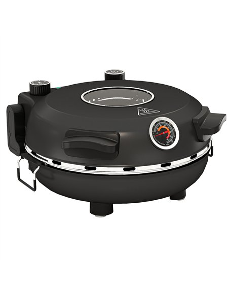 HOMCOM 1200W Pizza Oven, 12 Inch Electric Pizza Maker with Viewing Window, Dual Knob Temp & Timer Control, Overheat Protection,  - pic 167860 | FastDaddyshop