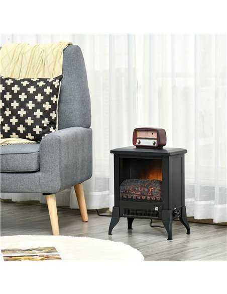 Homcom Freestanding Electric Fireplace Stove with Flame Effect and Overheat Protection - pic 16788 | FastDaddyshop