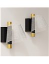 HOMCOM Led Wall Lamp 2 Pack, 5W Modern Indoor Starry Wall Light, Colour Temperature Adjustable 3000K/4000K/6500K, for Bedroom, L