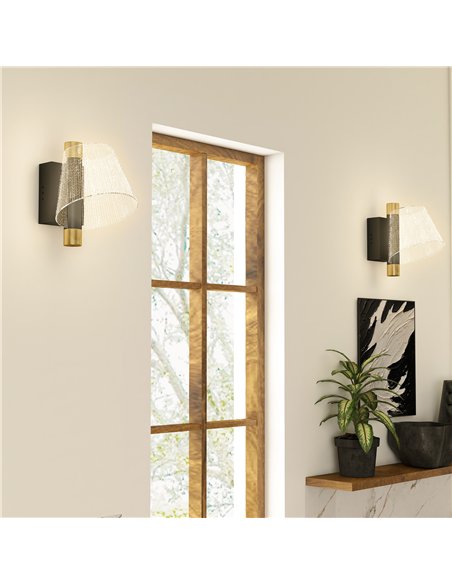 HOMCOM Led Wall Lamp 2 Pack, 5W Modern Indoor Starry Wall Light, Colour Temperature Adjustable 3000K/4000K/6500K, for Bedroom, L - pic 167893 | FastDaddyshop