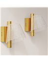 HOMCOM Led Wall Lamp 2 Pack, 5W Modern Indoor Starry Wall Light, Colour Temperature Adjustable 3000K/4000K/6500K, for Bedroom, L
