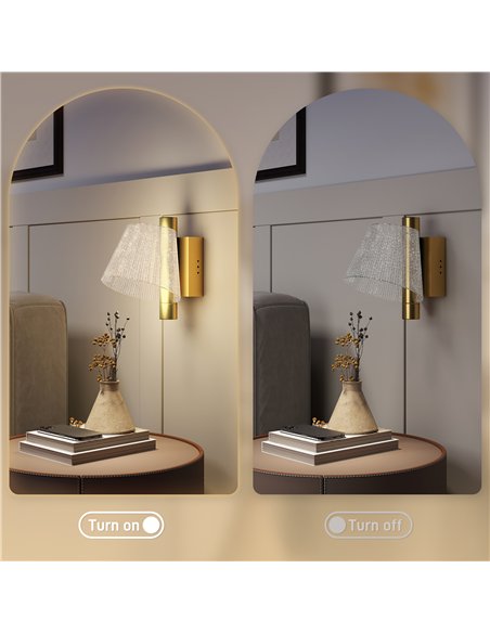 HOMCOM Led Wall Lamp 2 Pack, 5W Modern Indoor Starry Wall Light, Colour Temperature Adjustable 3000K/4000K/6500K, for Bedroom, L - pic 167900 | FastDaddyshop