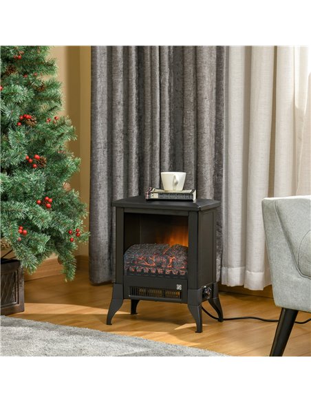 Homcom Freestanding Electric Fireplace Stove with Flame Effect and Overheat Protection - pic 16793 | FastDaddyshop