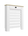HOMCOM 95.5H x 78Wcm Radiator Cover, with Drawer - White