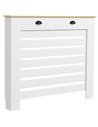 HOMCOM 95.5H x 111Wcm Radiator Cover, with Drawer - White
