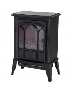 Homcom Freestanding Electric Fireplace Heater, 1000W/2000W, Black