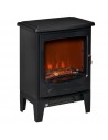 Homcom Electric Fireplace Heater with LED Flame Effect, Overheat Safety Protection, 900W/1800W, Black