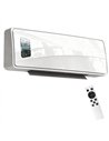 HOMCOM 2000W Ceramic Electric Heater with Fan, Adjustable Thermostat, Wall Mounted - White