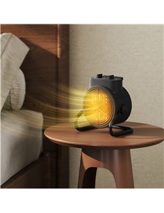HOMCOM 2000W Portable Ceramic Electric Heater with Fan - Black 2