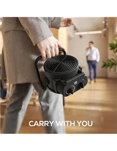 HOMCOM 2000W Portable Ceramic Electric Heater with Fan - Black