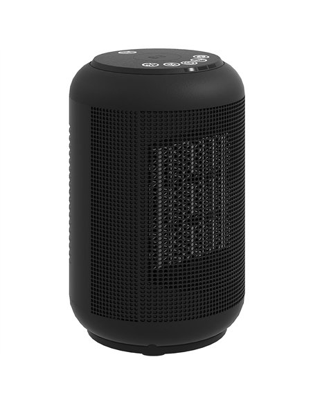 HOMCOM 1500W Ceramic Electric Heater with Fan, Timer, Oscillation - Black - pic 168148 | FastDaddyshop