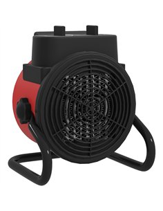 HOMCOM 2000W Portable Ceramic Electric Heater with Fan - Red