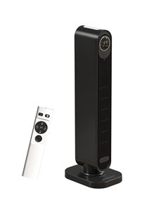 HOMCOM 2000W Ceramic Electric Heater with Fan, Timer, Oscillation - Black
