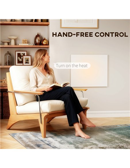 HOMCOM Wifi Smart Electric Heater, Far Infrared, Wall Mounted - 400W - pic 168288 | FastDaddyshop