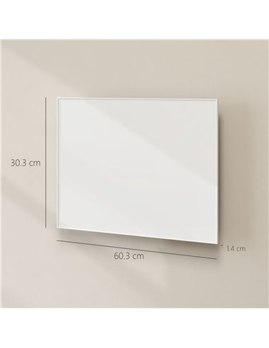 HOMCOM Wifi Smart Electric Heater, Far Infrared, Wall Mounted - 170W