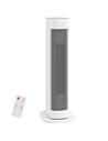 HOMCOM 2000W Ceramic Electric Heater with 3 Heat Settings, Timer - White