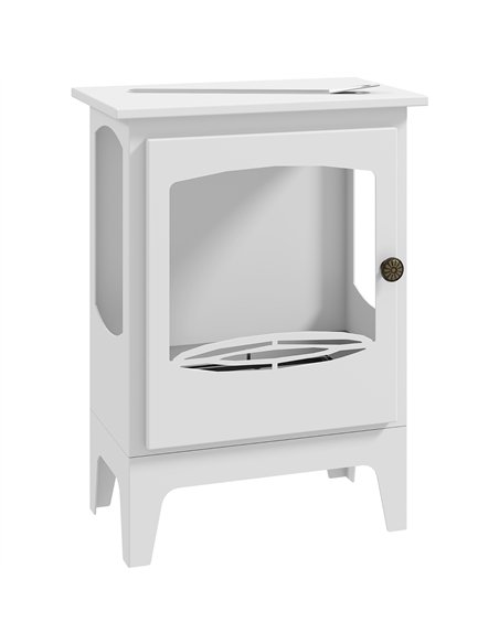 HOMCOM Freestanding Ethanol Fireplace, Steel Bioethanol Fireplace with Stainless Steel Flame Snuffer, 0.9L Tank, 3 Hours Burning - pic 168355 | FastDaddyshop