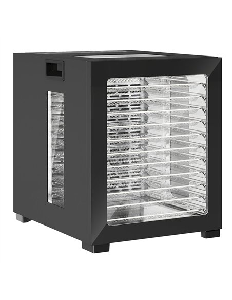 HOMCOM 12-Tray 40-70℃ Food Dehydrator - Black - pic 168463 | FastDaddyshop