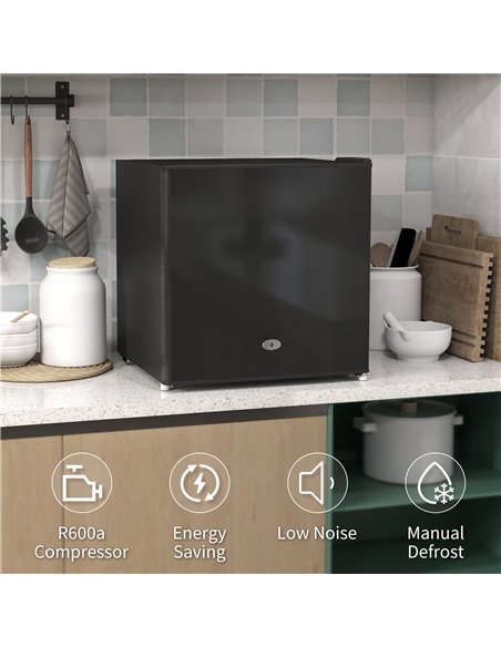 HOMCOM 35L Mini Freezer, -24℃ to -14℃ Temperature - Black - pic 168488 | FastDaddyshop