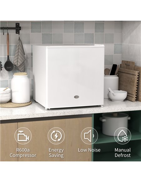 HOMCOM 35L Mini Freezer, -24℃ to -14℃ Temperature - White - pic 168515 | FastDaddyshop