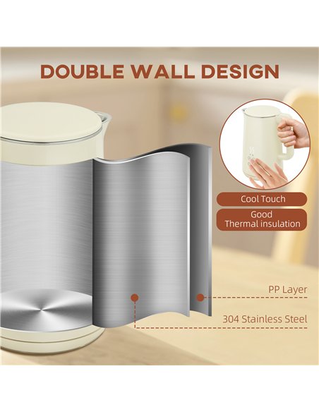 HOMCOM Digital Stainless Steel Kettle and Toaster Set, 1.5L 3000W Fast Boil Kettle, 2 Slice Toaster with 7 Level Browning Contro - pic 168532 | FastDaddyshop