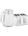 HOMCOM Electric Stainless Steel Kettle and Toaster Set, 3000W 1.7L UK Strix Thermostat Fast Boil Kettle w/ Limescale Filter, Coo
