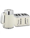 HOMCOM Electric Stainless Steel Kettle and Toaster Set, 3000W 1.7L UK Strix Thermostat Fast Boil Kettle w/ Limescale Filter, Coo