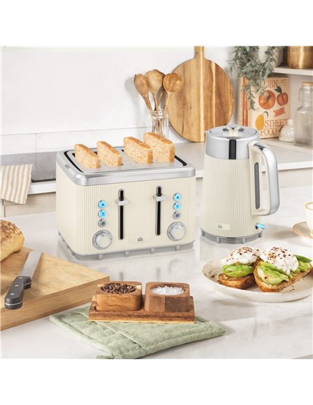 HOMCOM Electric Stainless Steel Kettle and Toaster Set, 3000W 1.7L UK Strix Thermostat Fast Boil Kettle w/ Limescale Filter, Coo - pic 168581 | FastDaddyshop