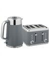 HOMCOM Electric Stainless Steel Kettle and Toaster Set, 3000W 1.7L UK Strix Thermostat Fast Boil Kettle w/ Limescale Filter, Coo