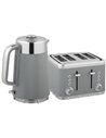 HOMCOM Electric Stainless Steel Kettle and Toaster Set, 3000W 1.7L UK Strix Thermostat Fast Boil Kettle w/ Limescale Filter, Coo