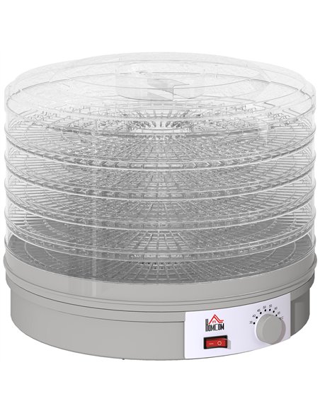 HOMCOM 5 Tier Food Dehydrator, 245W Food Dryer Machine with Adjustable Temperature Control for Drying Fruit, Meat, Vegetable, Je - pic 168688 | FastDaddyshop