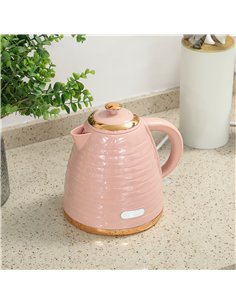 HOMCOM 3kW Rapid Boil Honeycomb Kettle - Pink 2
