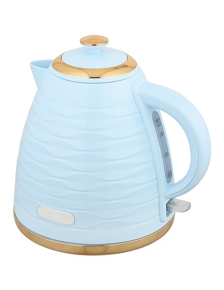 HOMCOM 3kW Rapid Boil Honeycomb Kettle - Light Blue - pic 168742 | FastDaddyshop
