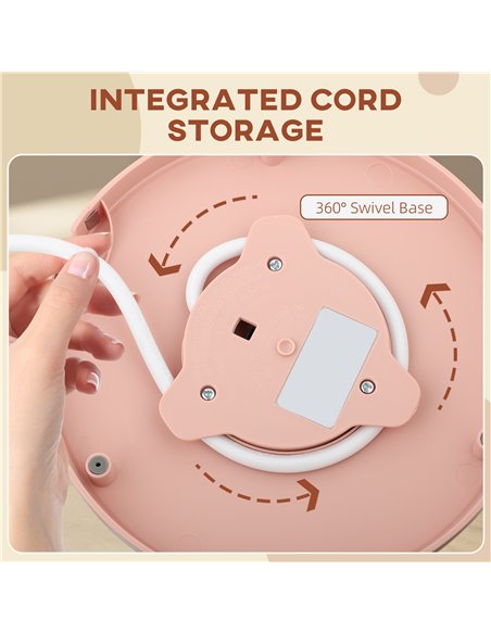 HOMCOM 3kW Rapid Boil Honeycomb Kettle - Light Pink - pic 168767 | FastDaddyshop