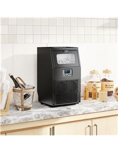HOMCOM Commercial Ice Maker with 4kg Ice Storage - Black 2