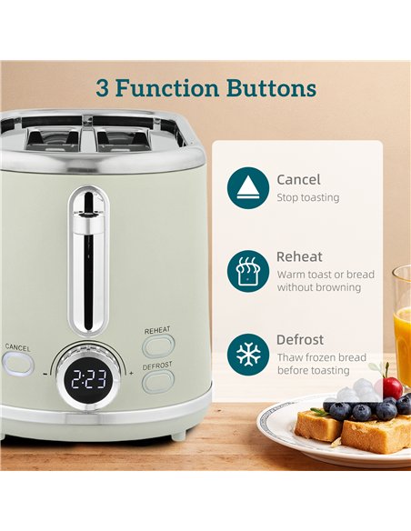 HOMCOM Polished Retro 40-100°C Kettle and Toaster Set - Grey - pic 168821 | FastDaddyshop