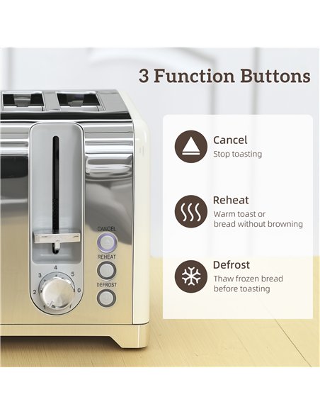 HOMCOM Retro 3000W Kettle and Toaster Set - Cream - pic 168874 | FastDaddyshop