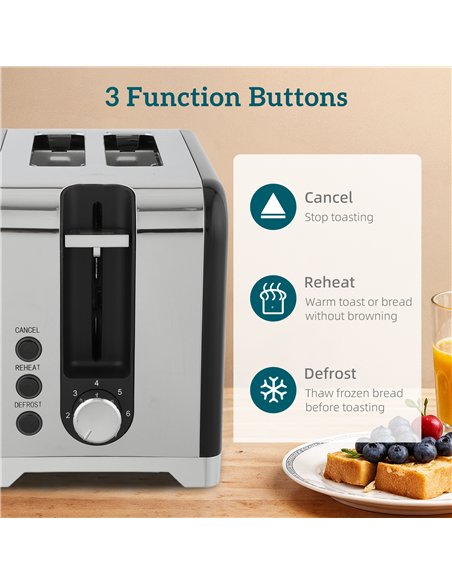 HOMCOM Retro Toaster and Kettle Set - Black - pic 168884 | FastDaddyshop