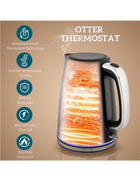 HOMCOM Modern Kettle and Toaster Set - Black - pic 168952 | FastDaddyshop