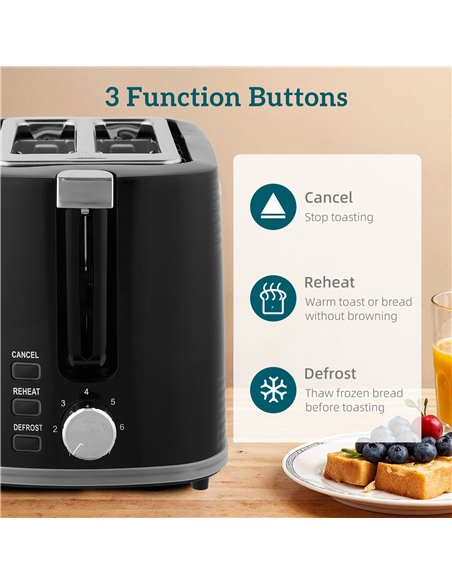 HOMCOM Modern Kettle and Toaster Set - Black - pic 168956 | FastDaddyshop